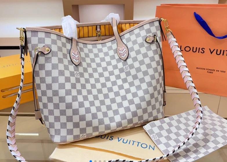 White Leather Square Bag