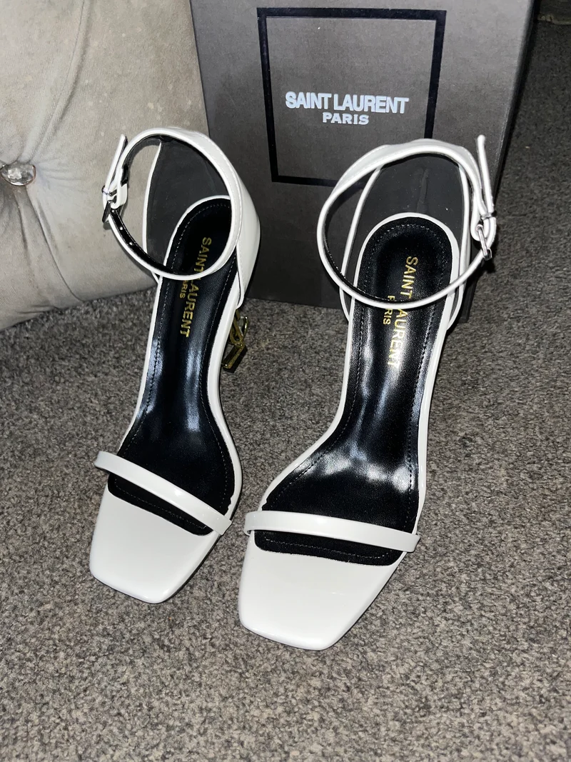 White & Gold Heels