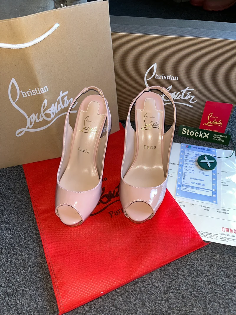 Blush Pink Open Heels