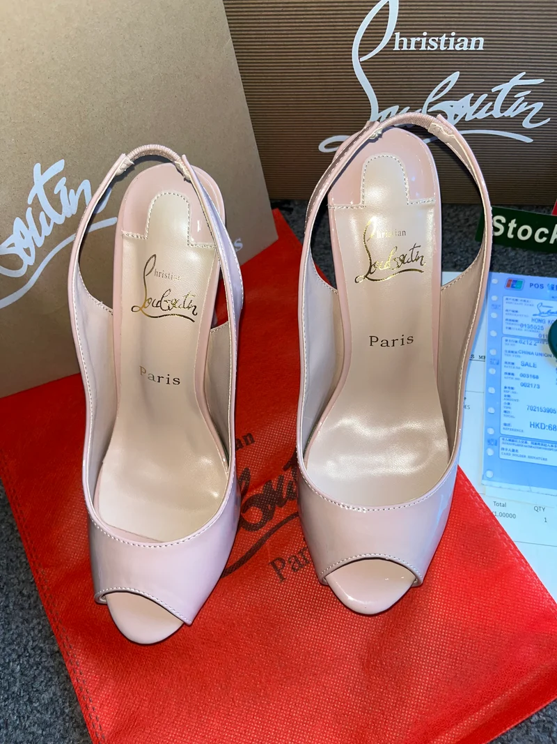 Blush Pink Open Heels