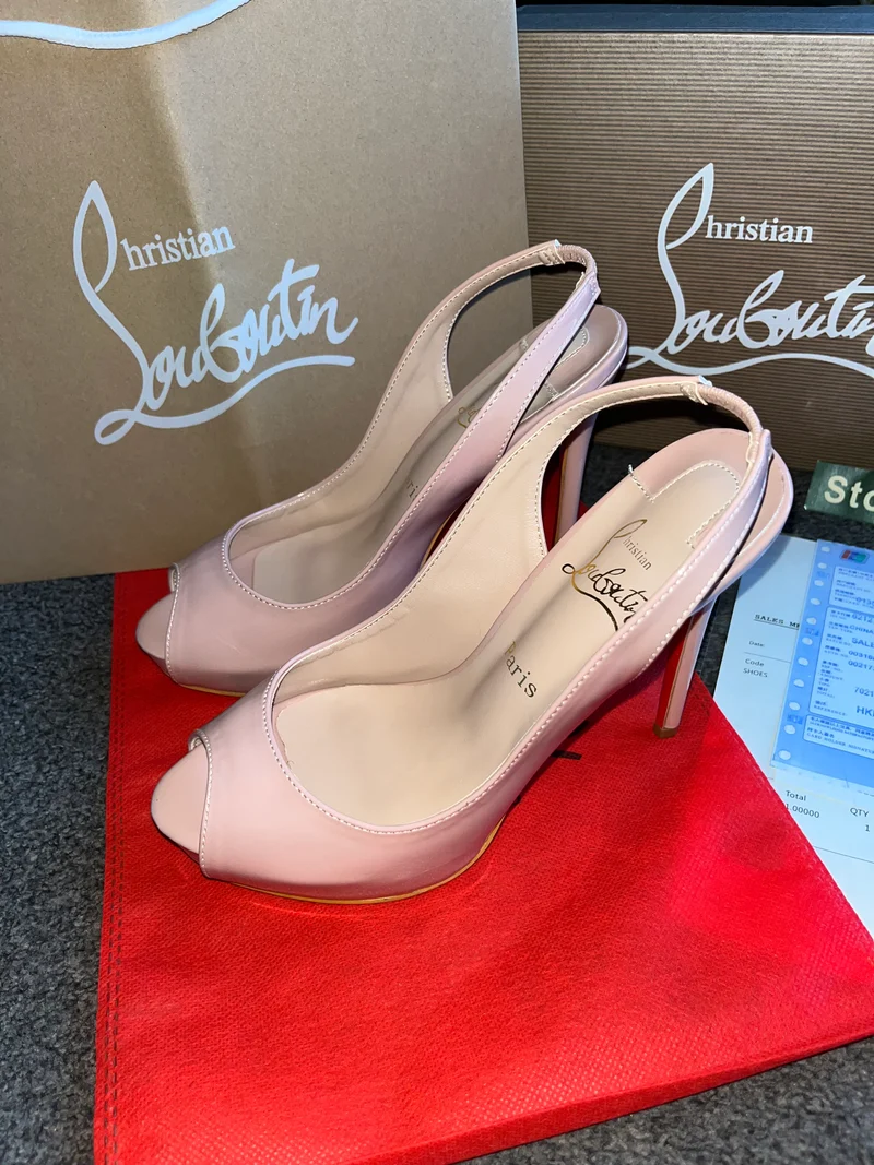 Blush Pink Open Heels