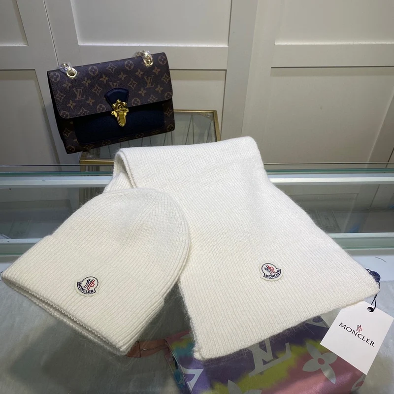 Plain Hat & Scarf Set