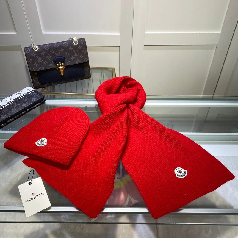 Plain Hat & Scarf Set