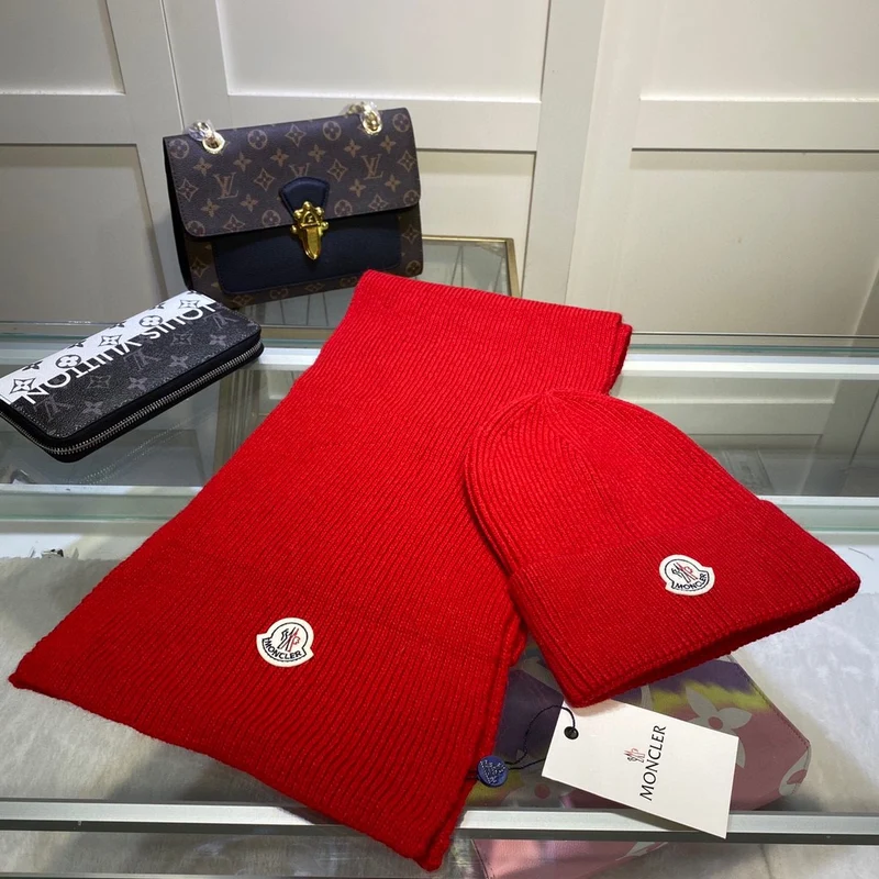 Plain Hat & Scarf Set