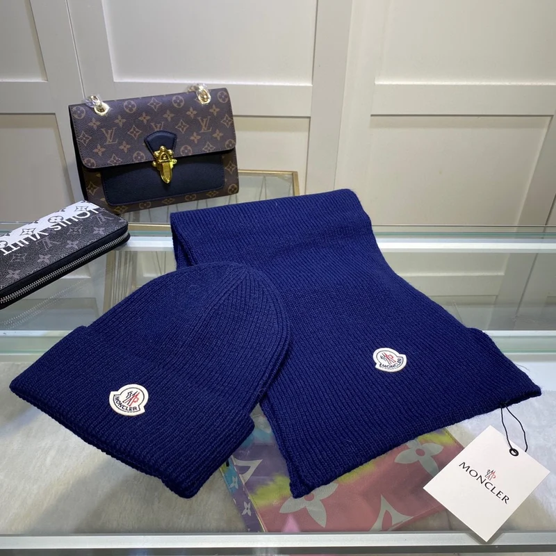 Plain Hat & Scarf Set