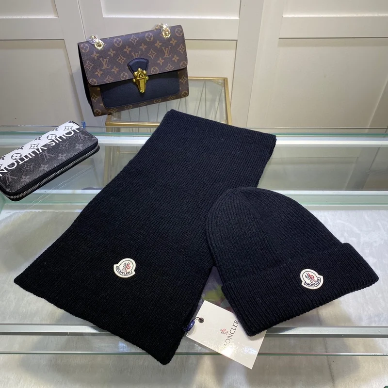 Plain Hat & Scarf Set