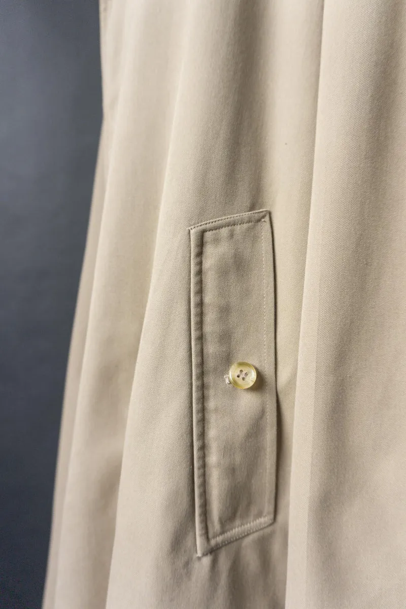 Vintage Burberry Car Coat in Beige, Made in England, M–XL