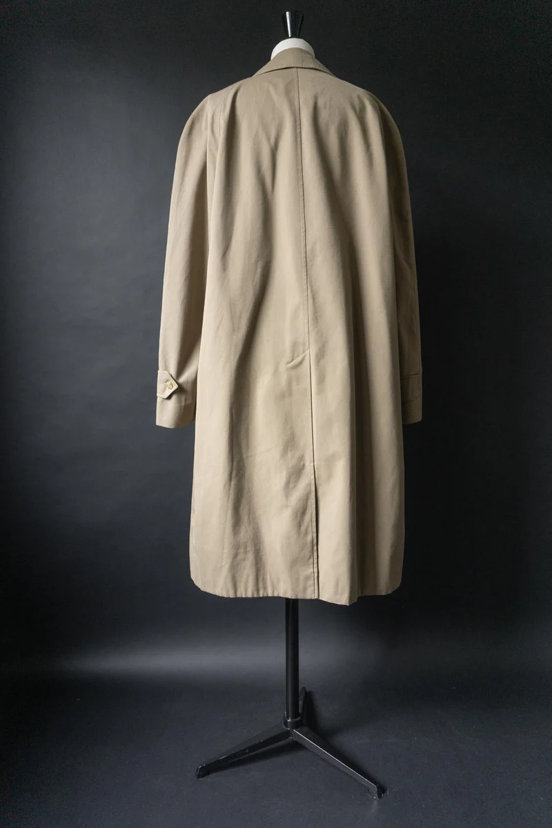 Vintage Burberry Car Coat in Beige, Made in England, M–XL