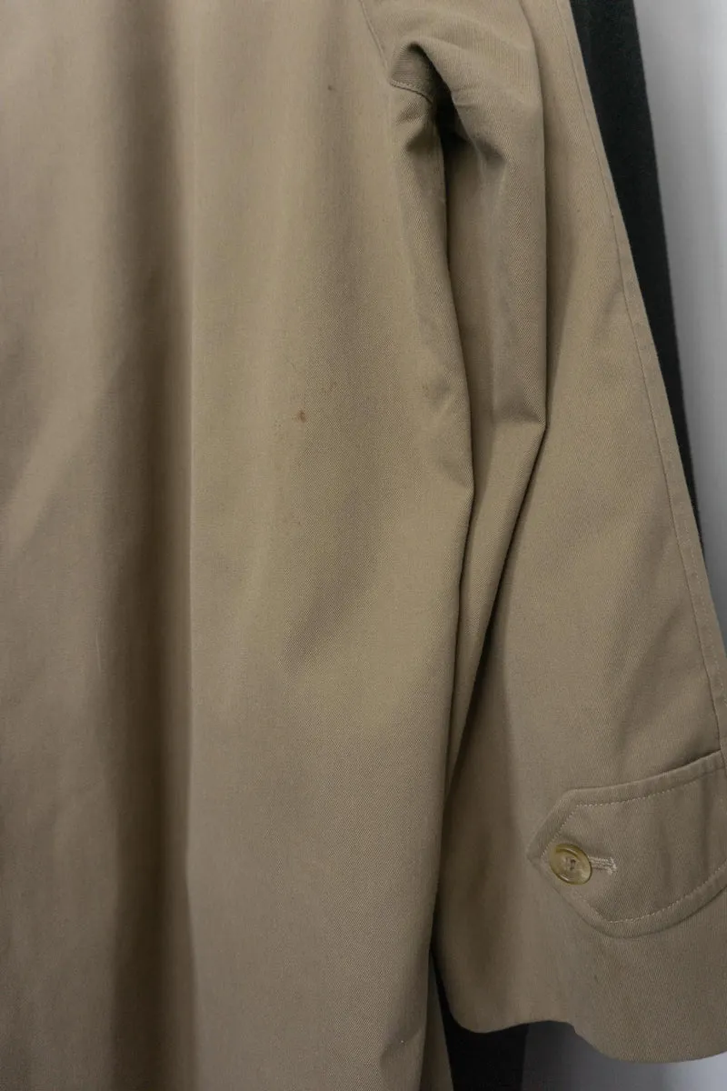 Vintage Burberry Car Coat in Beige, Made in England, M–XL
