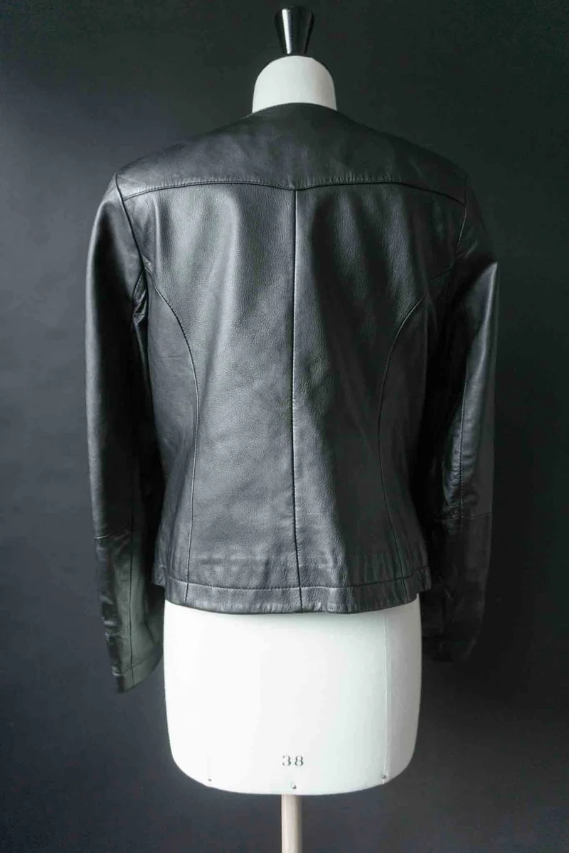Vintage 90s Lederjacke aus Nappa Leder, S–M