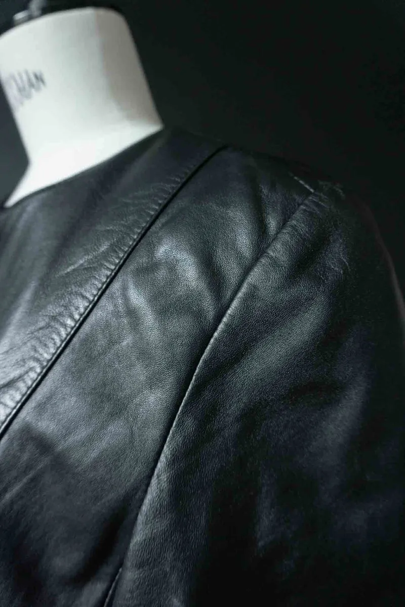 Vintage 90s Lederjacke aus Nappa Leder, S–M