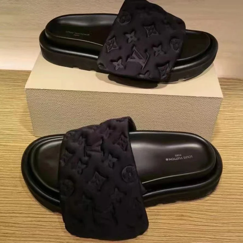 Elastic Suede Pillow Sliders