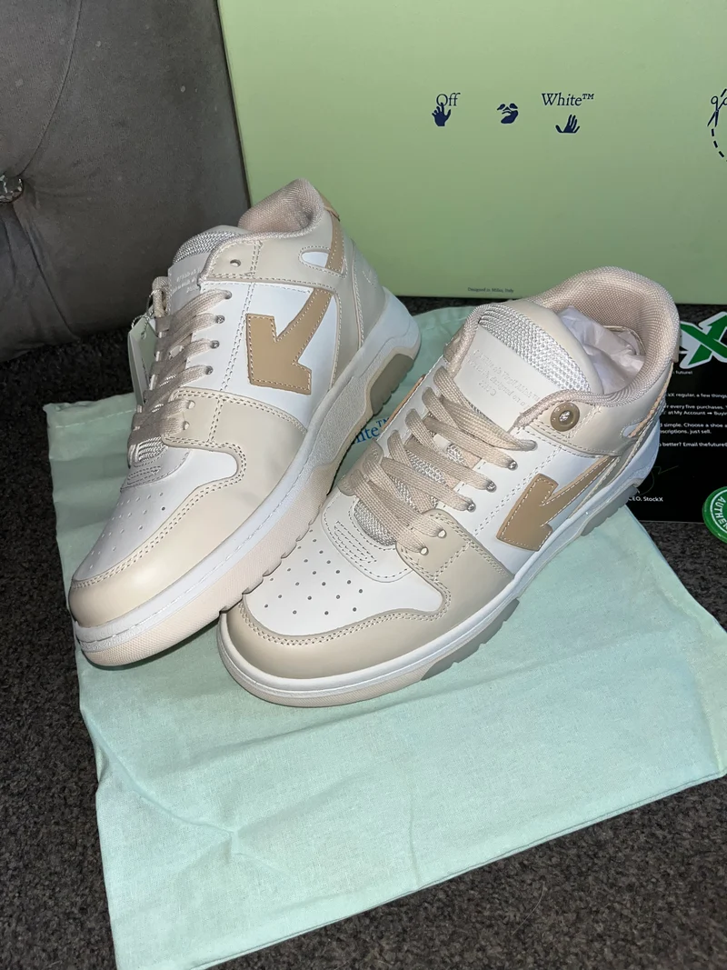 Beige Off White Trainers