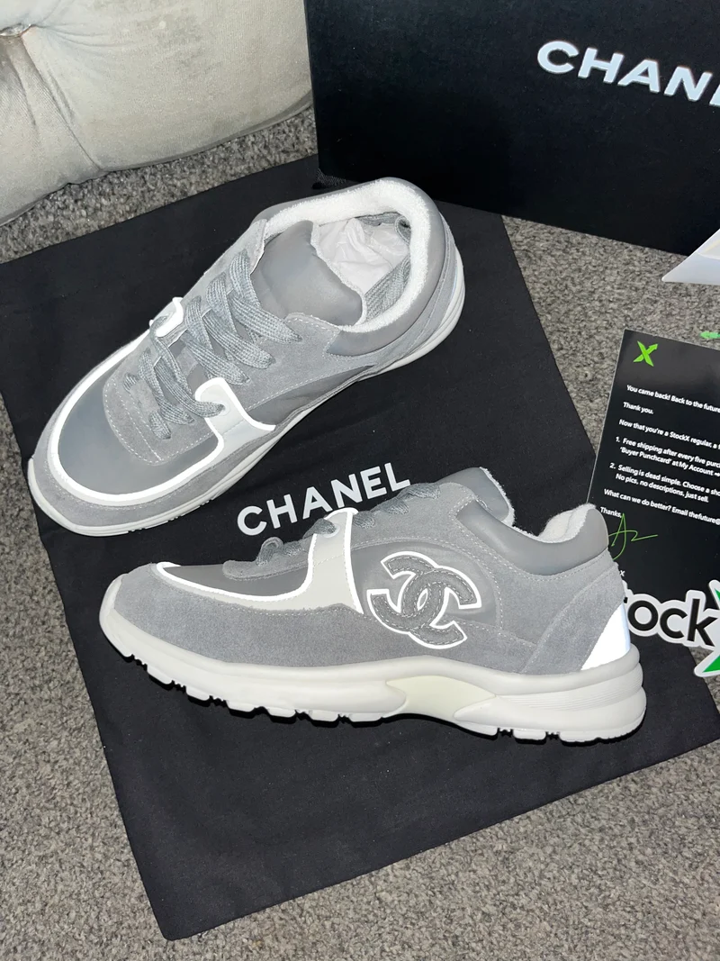 Grey C Runner Trainers