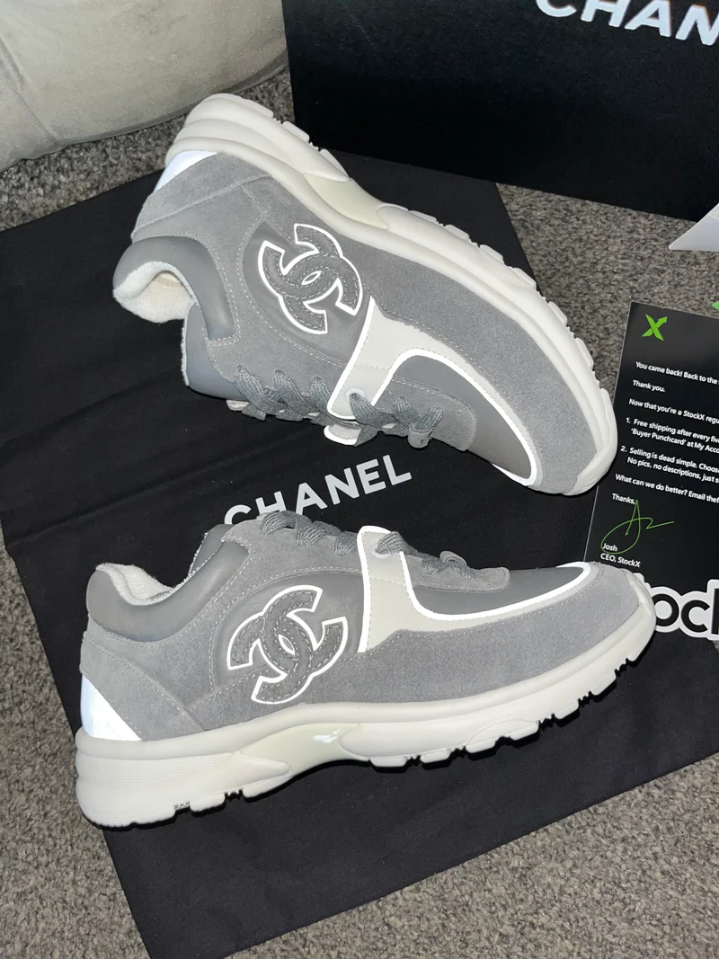Grey C Runner Trainers