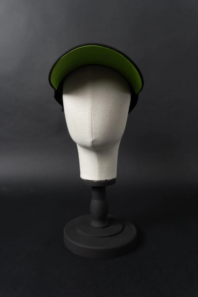 Vintage Kleiner Feigling Cap mit Secret Pocket – schwarze Baseballkappe