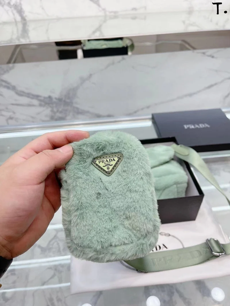 Fluffy Mint Green P Bag