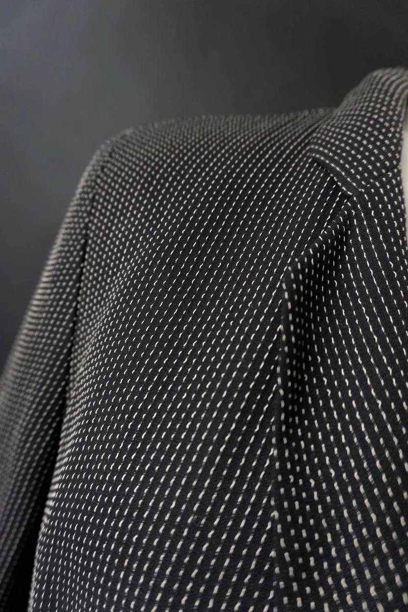 Vintage Sahzà Viskose Blazer, 90s, asymmetrisch, S–M