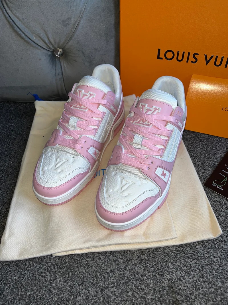 Pink & White Trainers