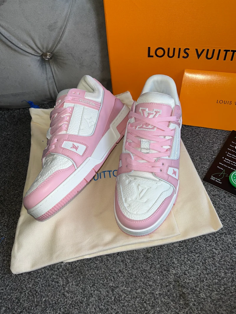 Pink & White Trainers