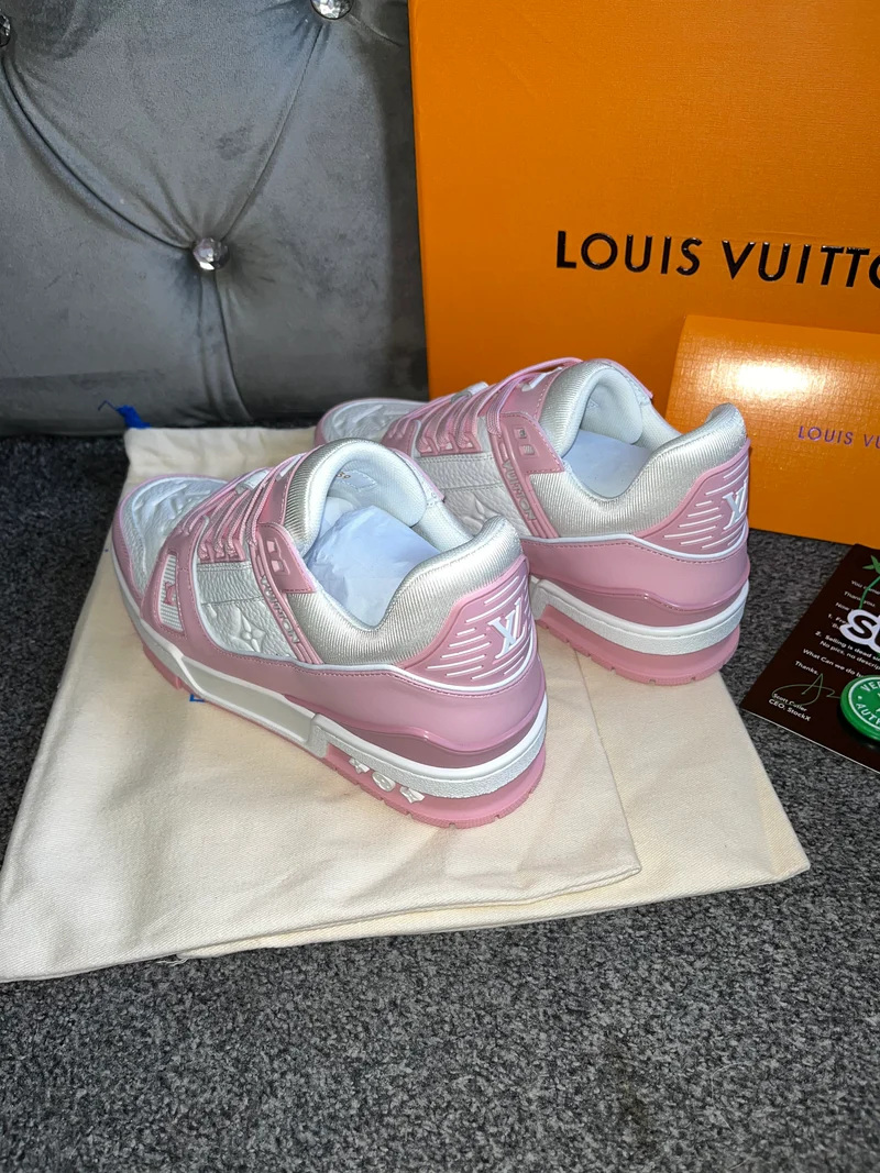 Pink & White Trainers