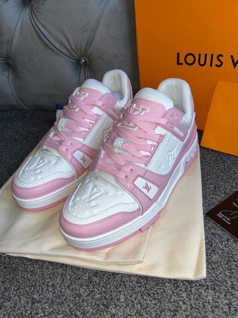 Pink & White Trainers