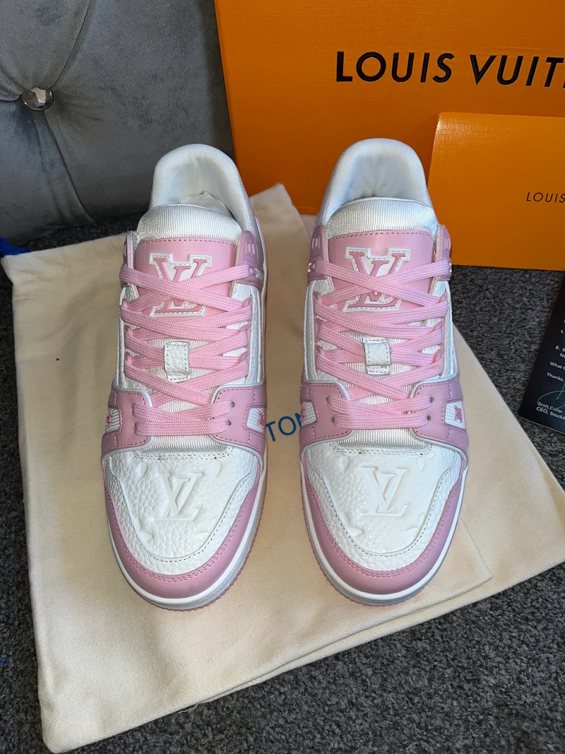 Pink & White Trainers