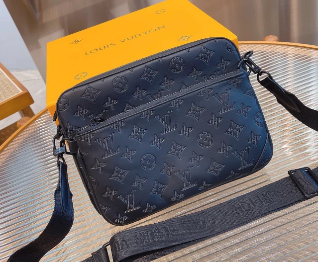Black Leather Briefcase Bag