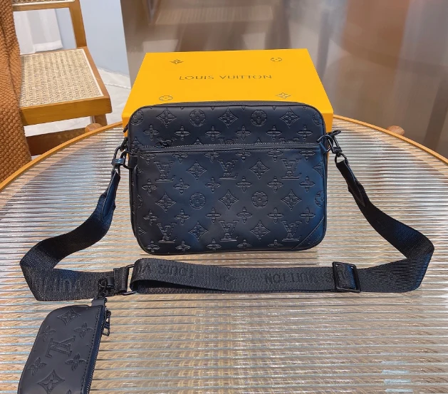 Black Leather Briefcase Bag