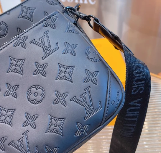 Black Leather Briefcase Bag