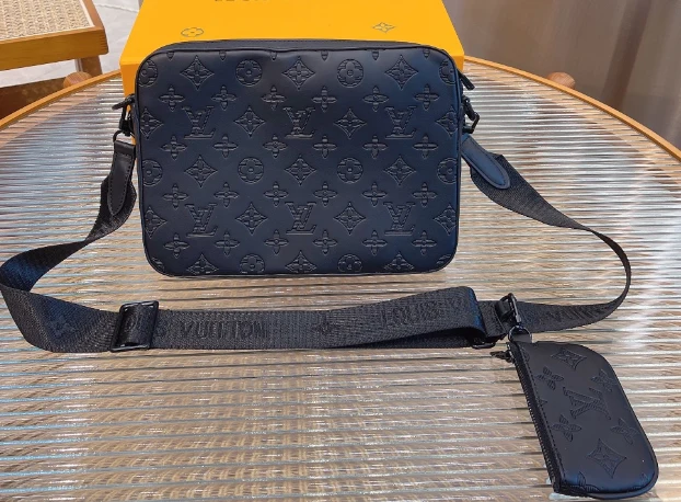 Black Leather Briefcase Bag