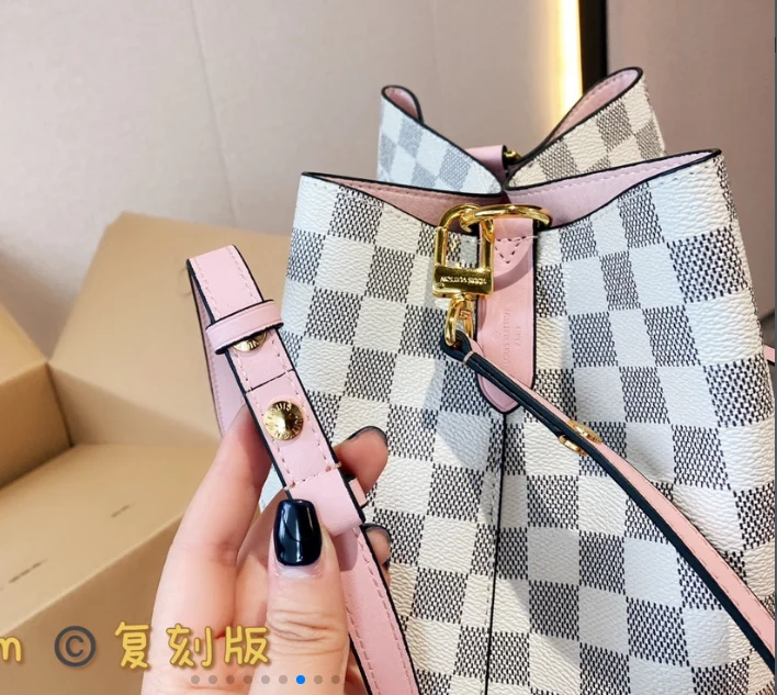 Big White Bucket Bag
