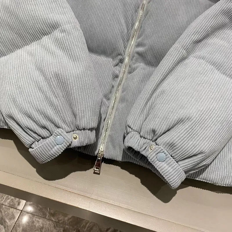 Blue M Lined Padded Coat