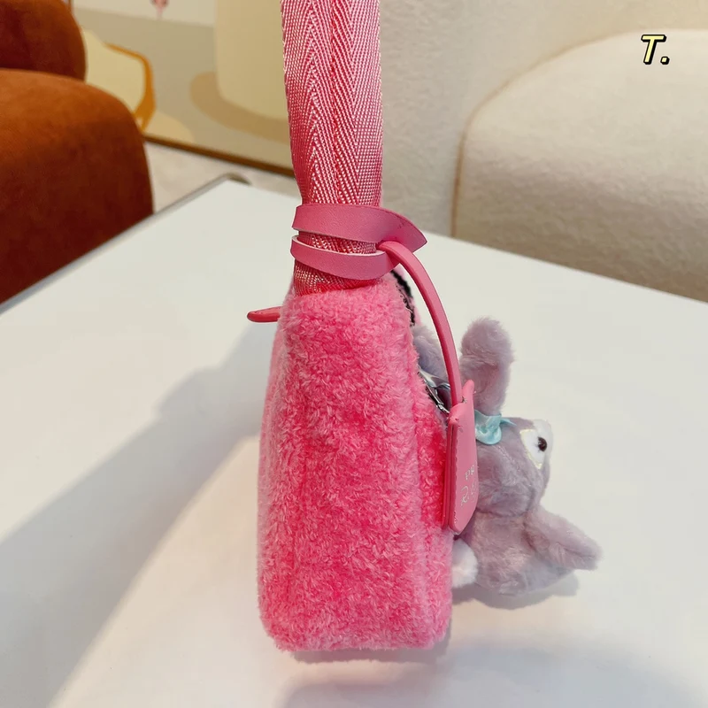 Pink Fluffy Prade Bag