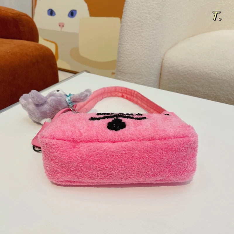 Pink Fluffy Prade Bag