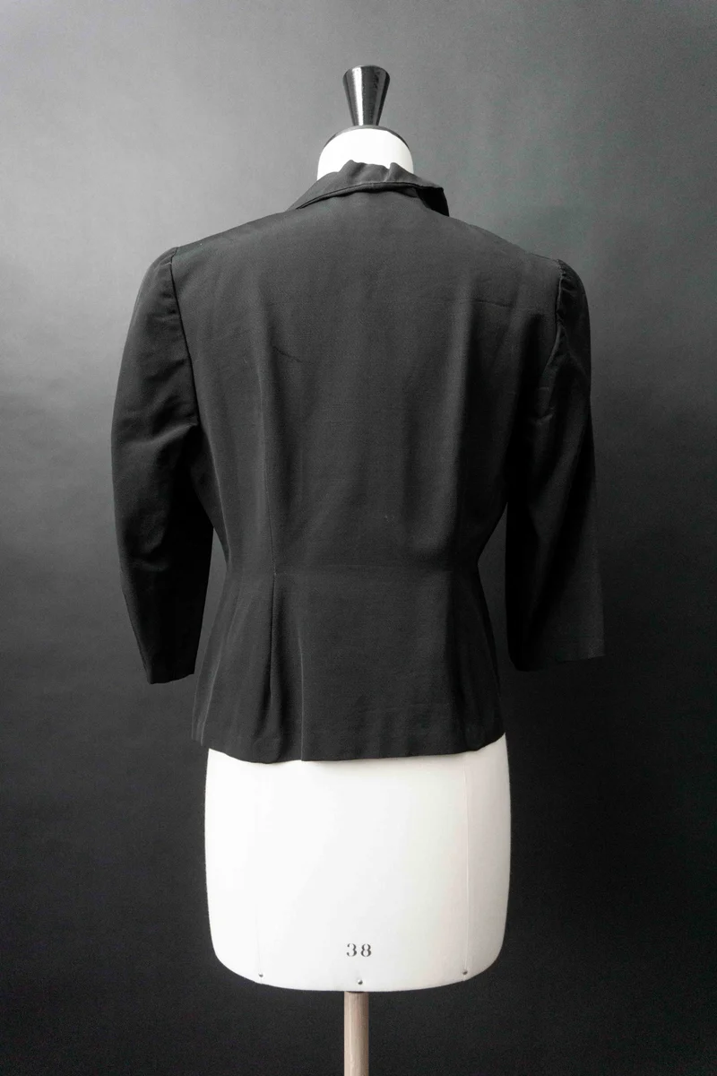 Vintage 40s Blazer Midnight Heiress, S–M