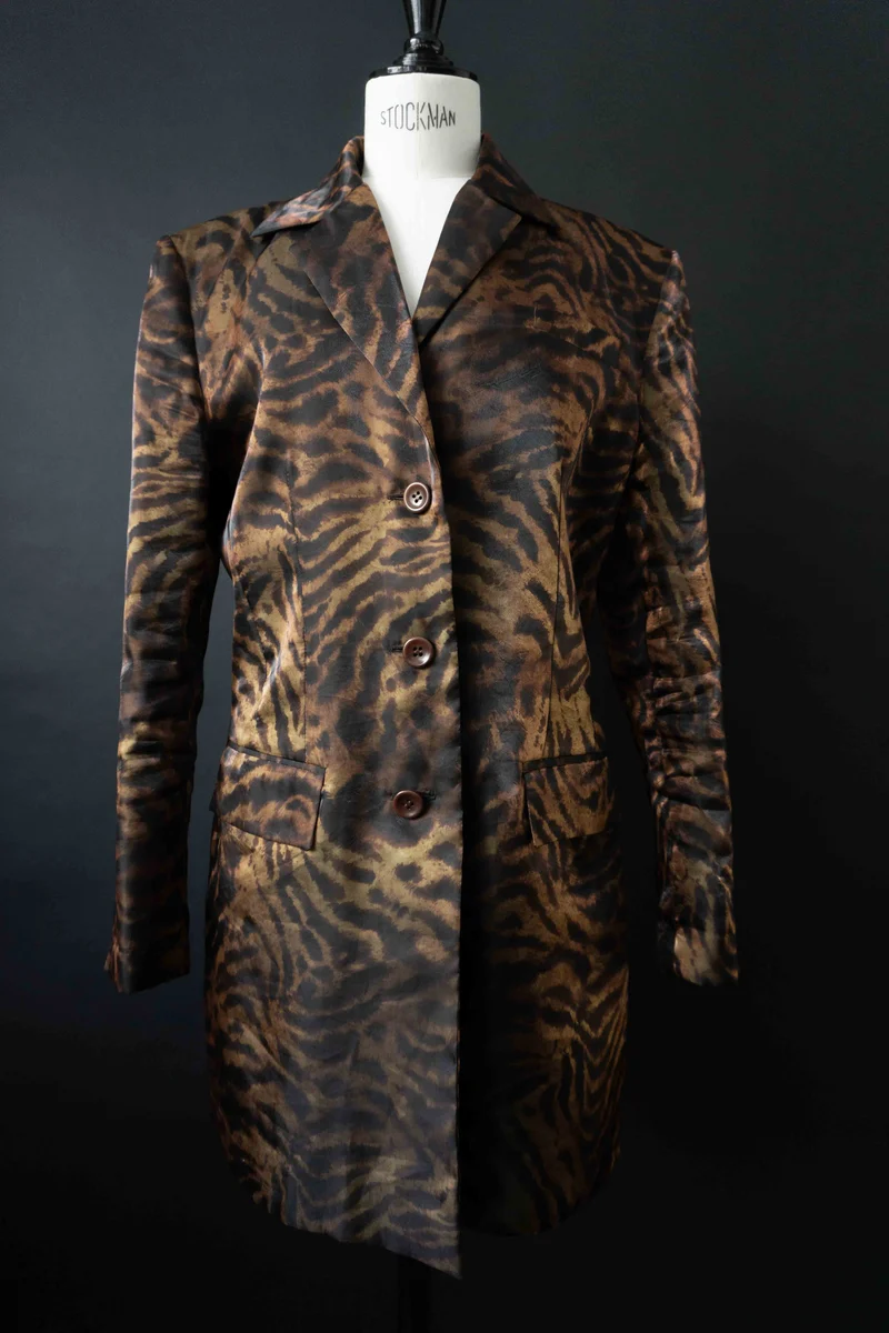 Vintage Animalprint Blazer Vespera, M–L