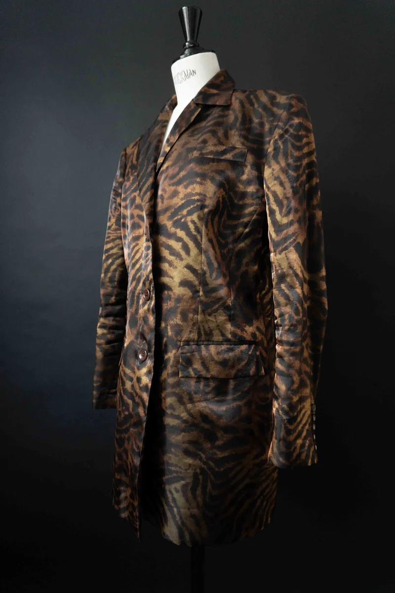 Vintage Animalprint Blazer Vespera, M–L