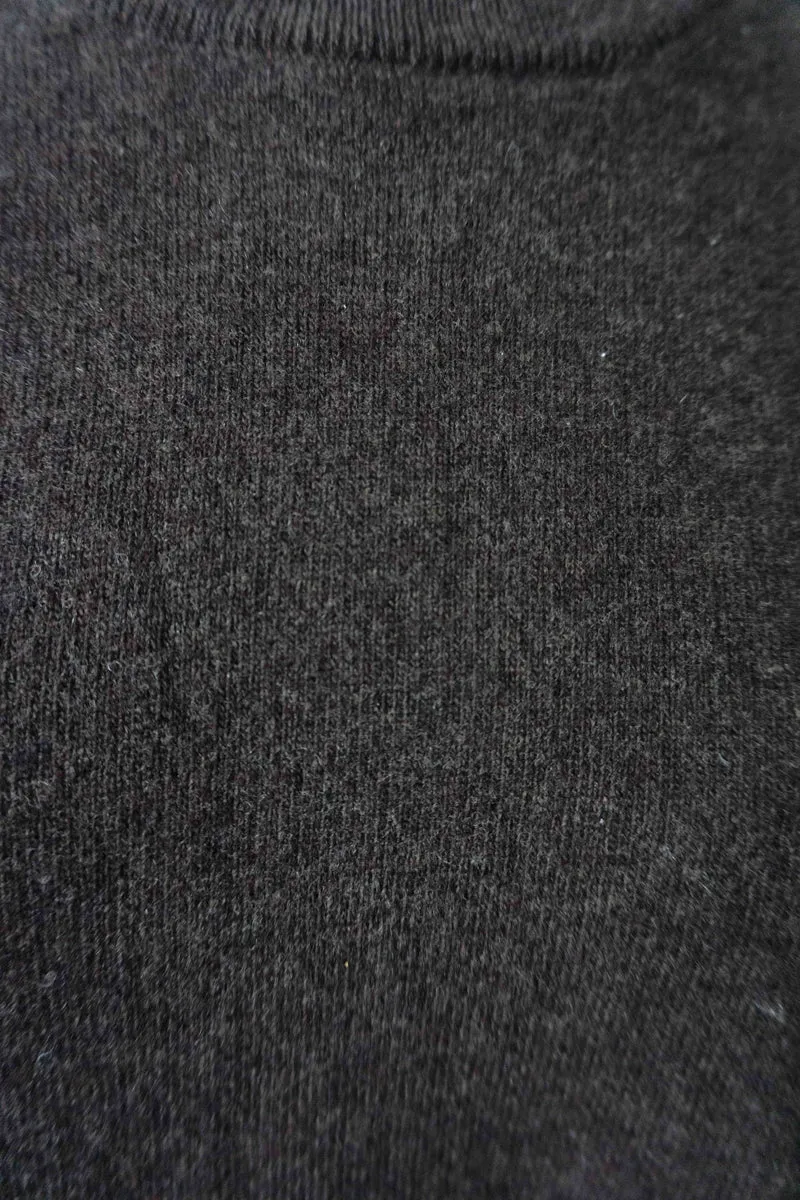 Vintage Pullover Lammwolle, Braun, S–L