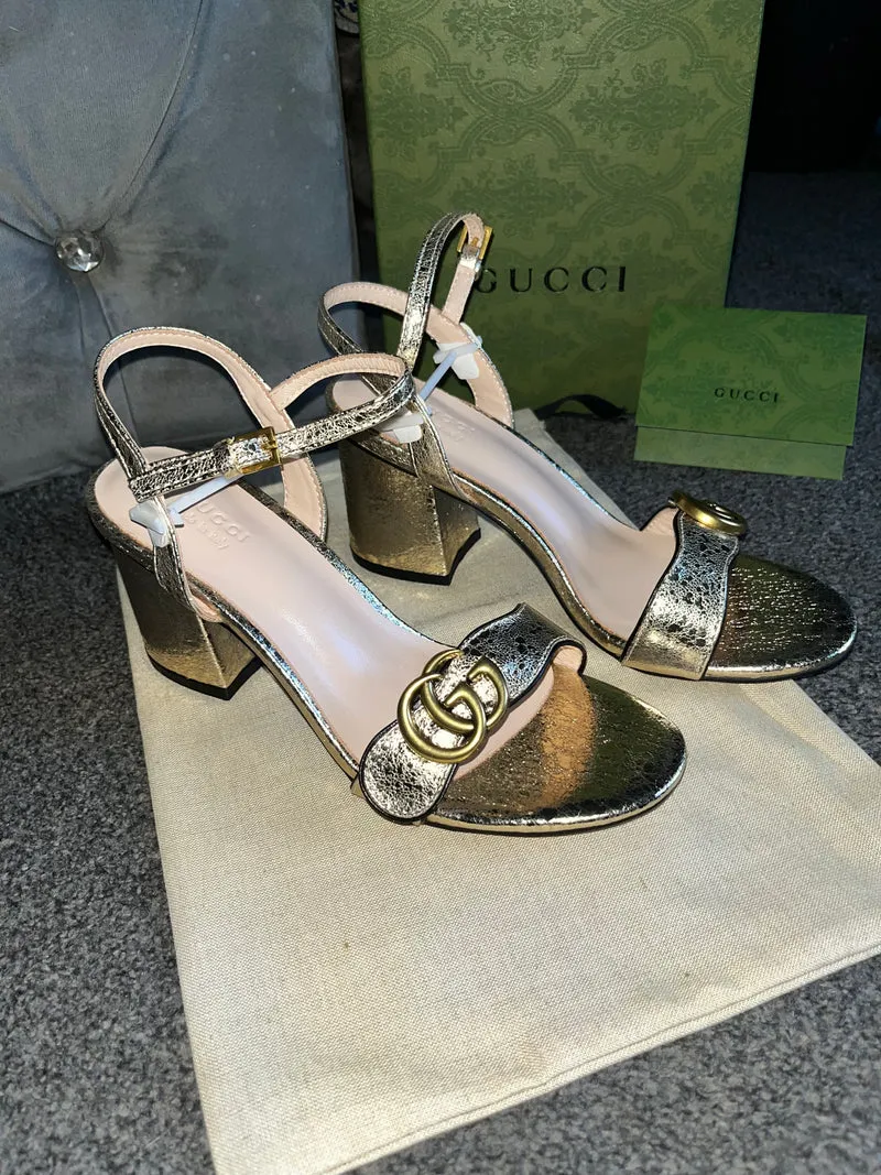Gold G Heels