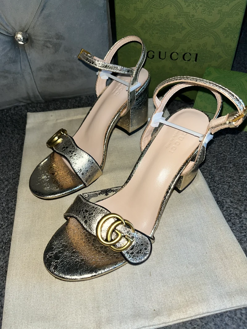 Gold G Heels