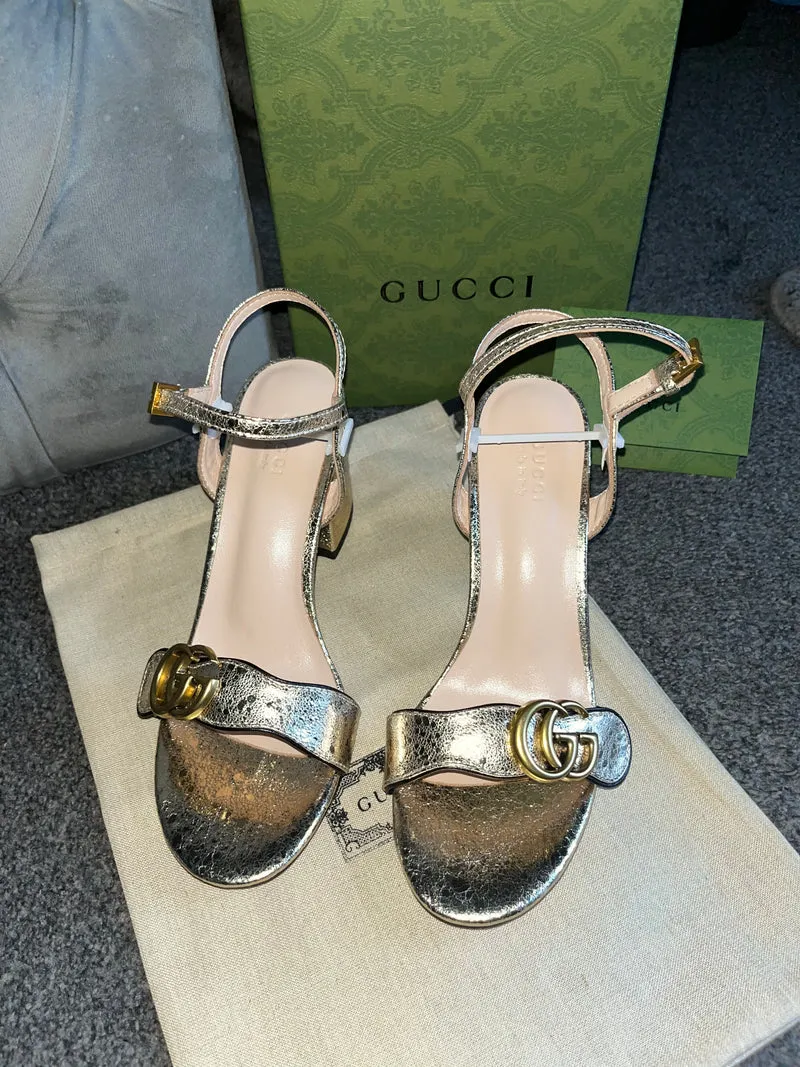 Gold G Heels