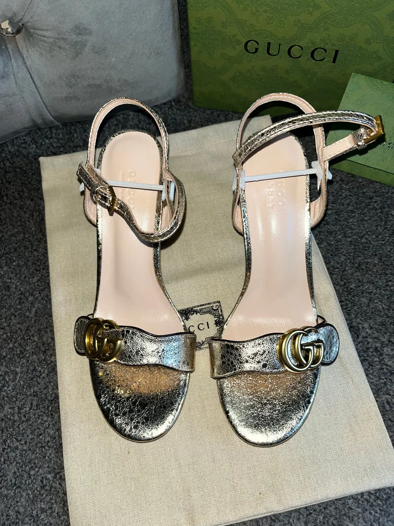 Gold G Heels