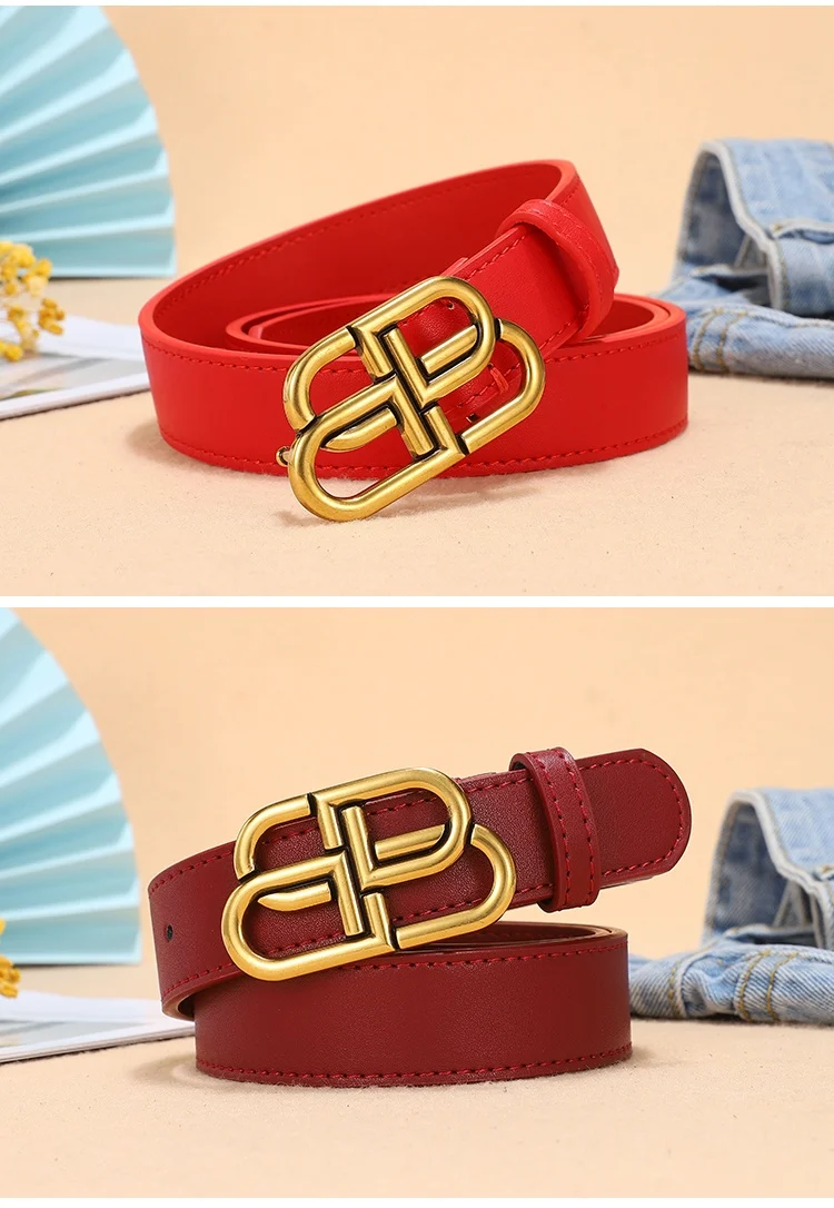B Leather Belt