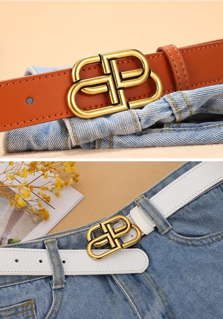 B Leather Belt