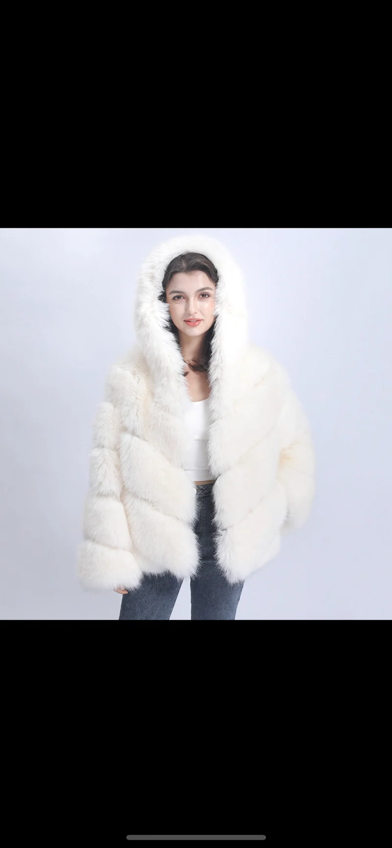 Full Fur Coat With Hood