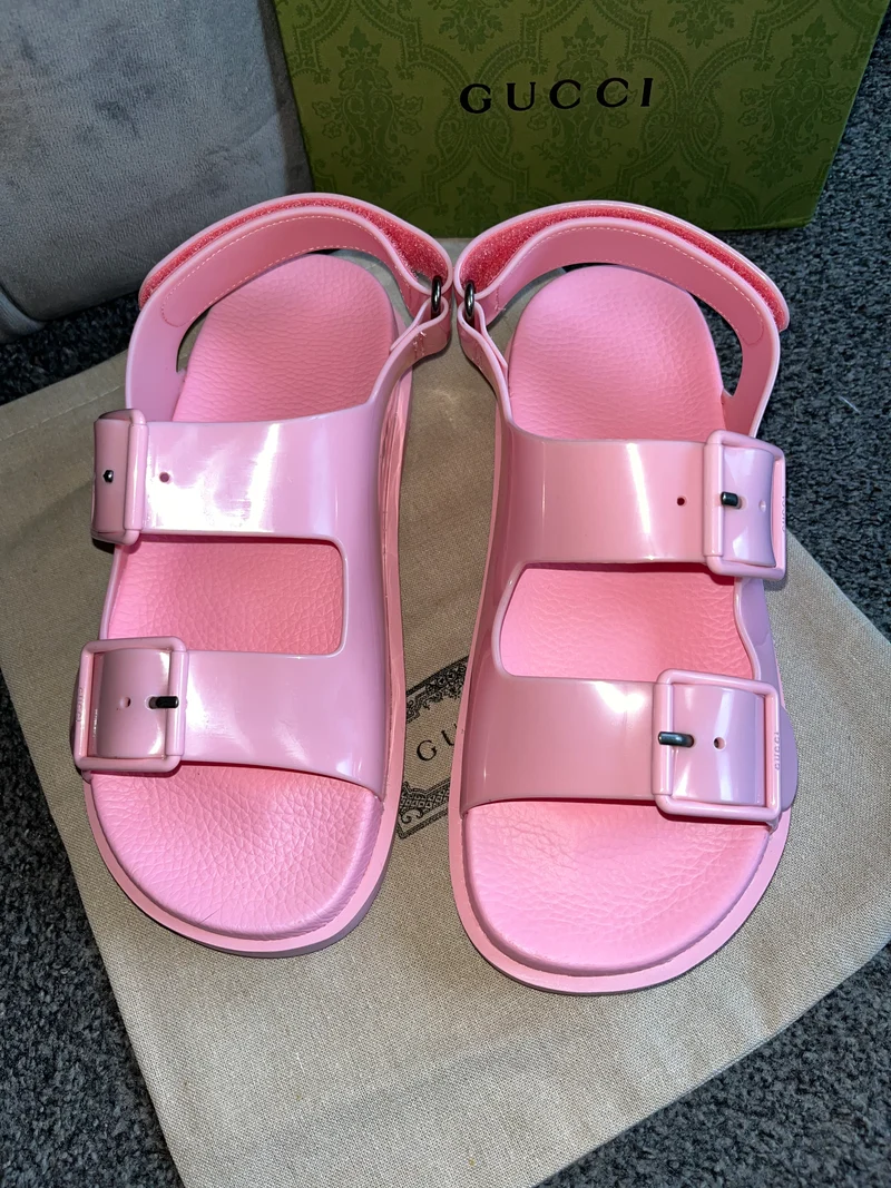 Pink Strap Rubber Sandals
