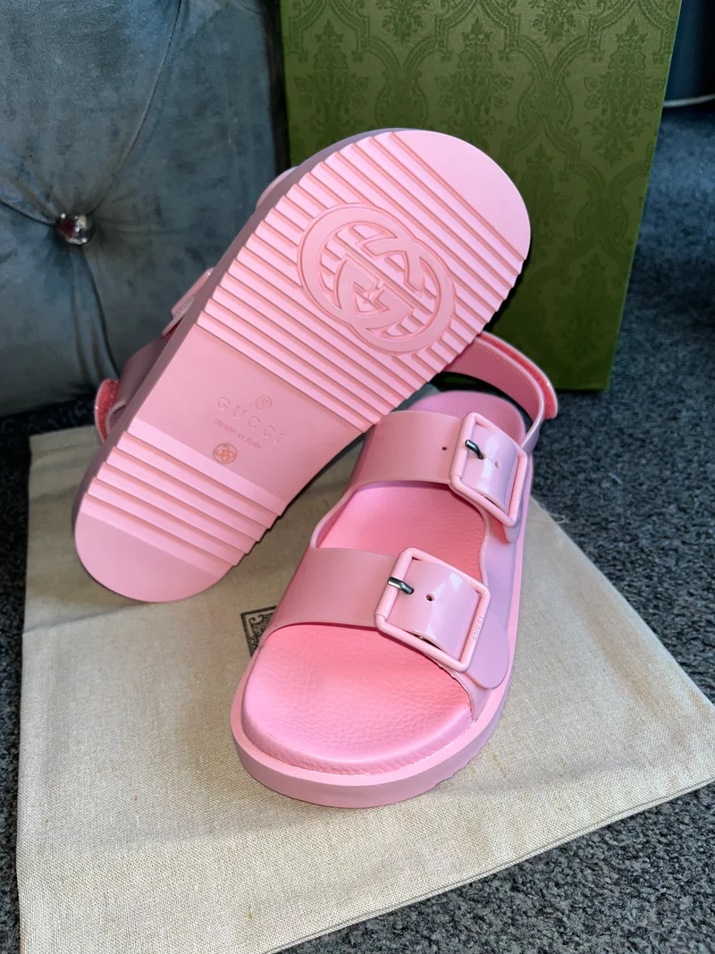 Pink Strap Rubber Sandals