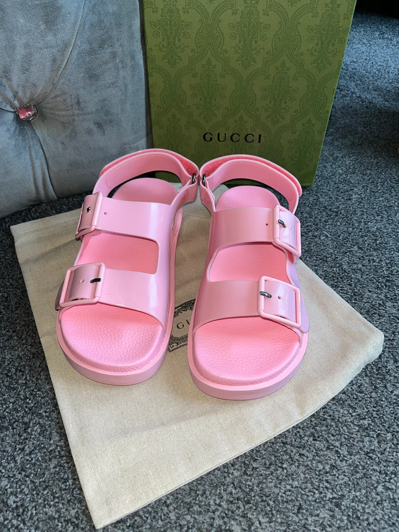 Pink Strap Rubber Sandals