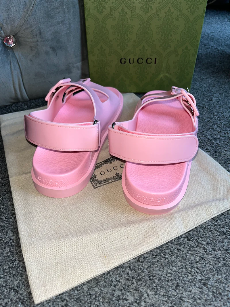 Pink Strap Rubber Sandals